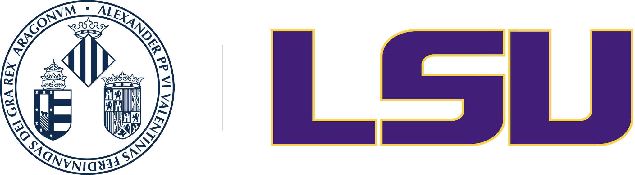 University of Valencia and Louisiana State University logo